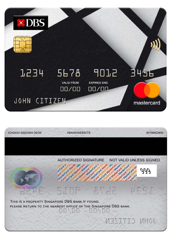 Singapore DBS bank mastercard